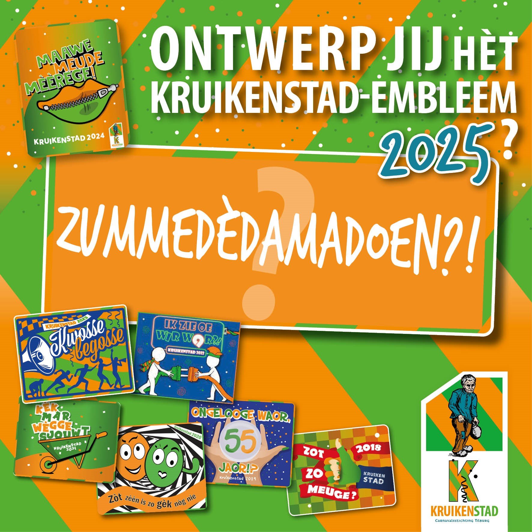Ontwerp jij het stadsembleem voor carnaval 2025? Kruikenstad